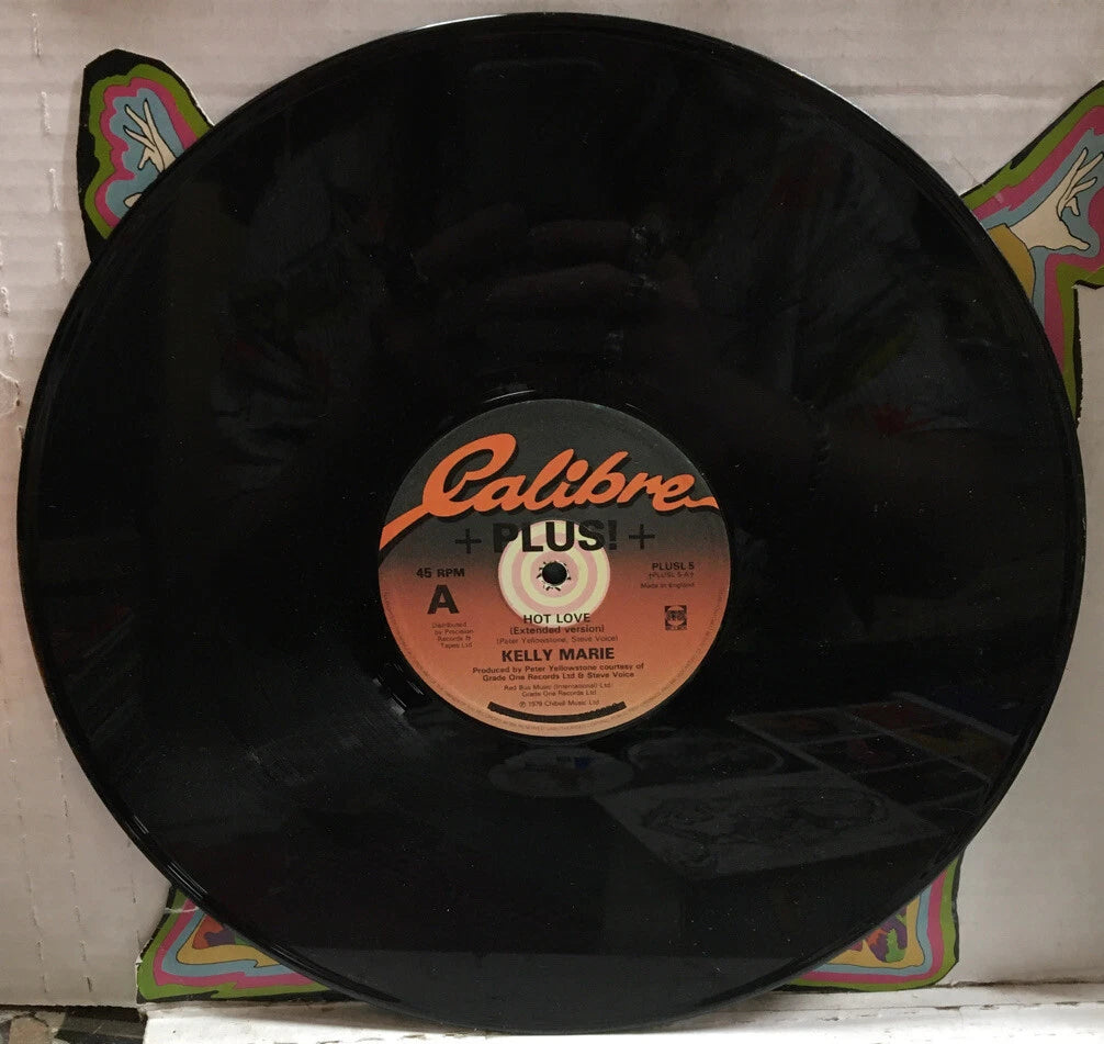 Kelly Marie Hot Love/Feels Like I’m In Love 12” UK Import Record PLUSL5