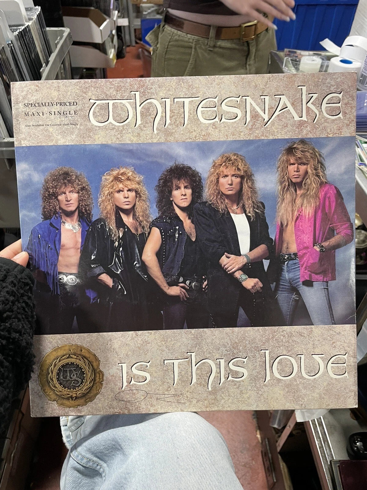 Whitesnake “Is This Love” Maxi Single LP/Geffen 0-20754 (EX) 45 RPM
