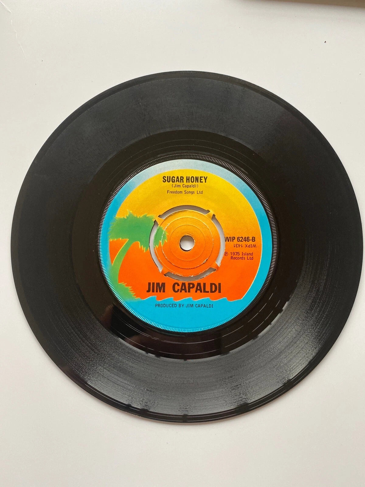 Jim Capaldi - Love Hurts / Sugar Honey (7” 45 RPM Vinyl Single Record) VG++