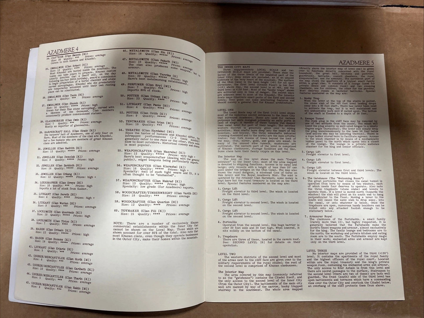 ENCYCLOPEDIA HARNICA #1, COLUMBIA GAMES, INC., #6001, AZADMERE, HARNWORLD,