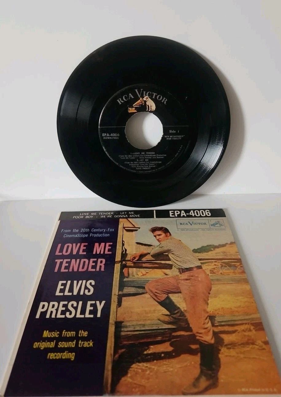 Elvis Presley Love Me Tender EPA-4006 RCA Picture Sleeve 45 RPM