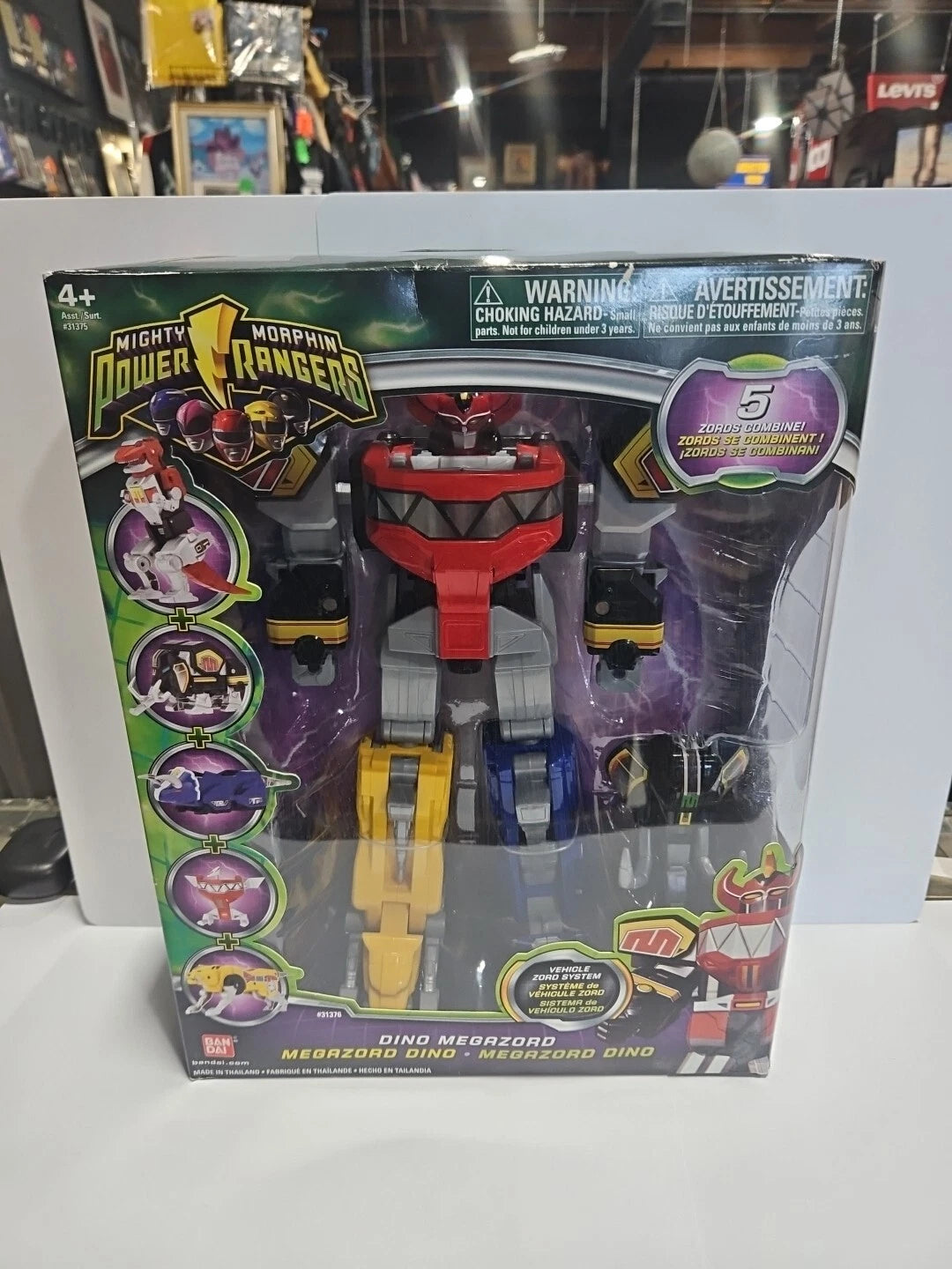 POWER RANGERS Dino Megazord 2009 MMPR Red Pink Blue SENTAI Zyurangers BANDAI USA