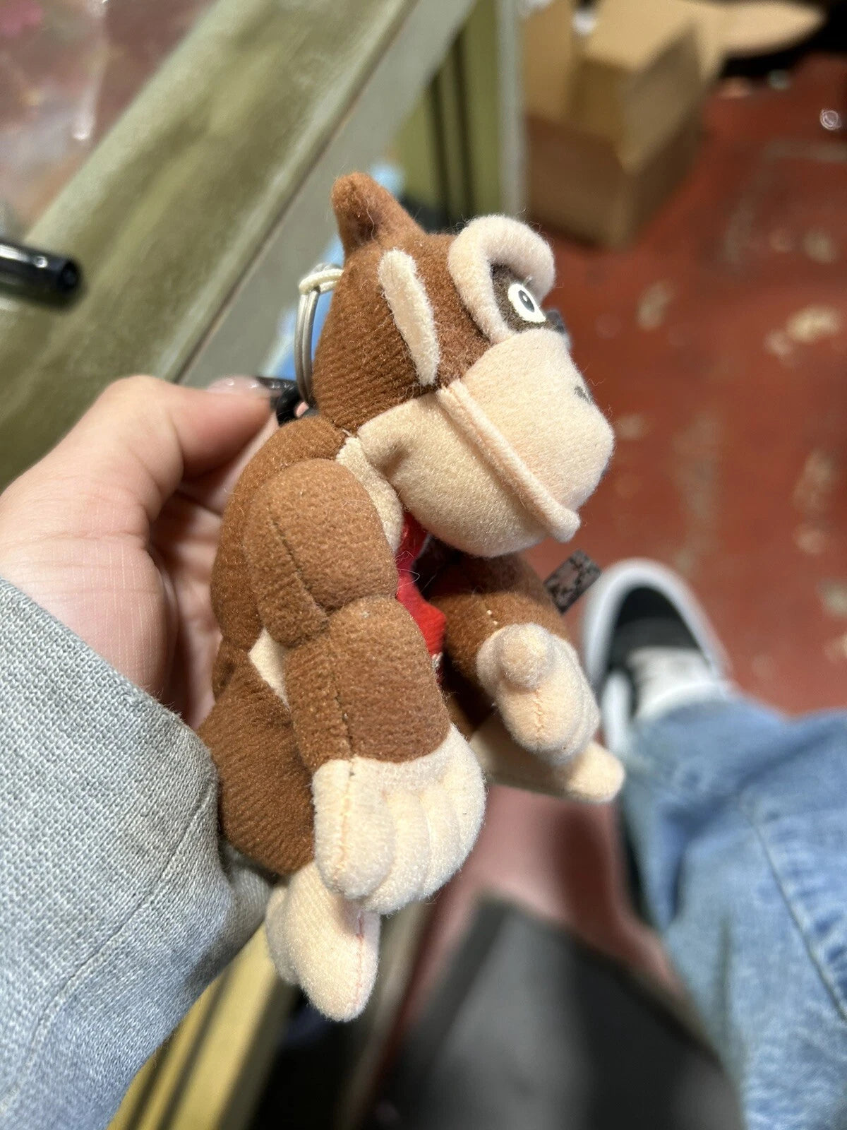 Donkey Kong Nintendo 64 N64 BD&A Keychain Clip Plush Stuffed Animal Figure