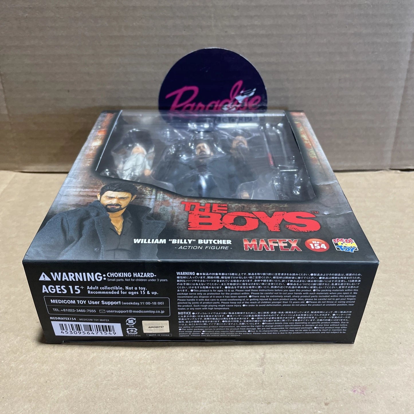 MAFEX No.154 WILLIAM BILLY BUTCHER THE BOYS MEDICOM TOY Action Figure NEW