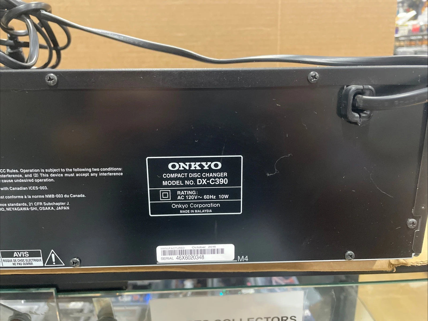 Onkyo DX-C390 6-disc carousel CD changer (Great Condition) Tested