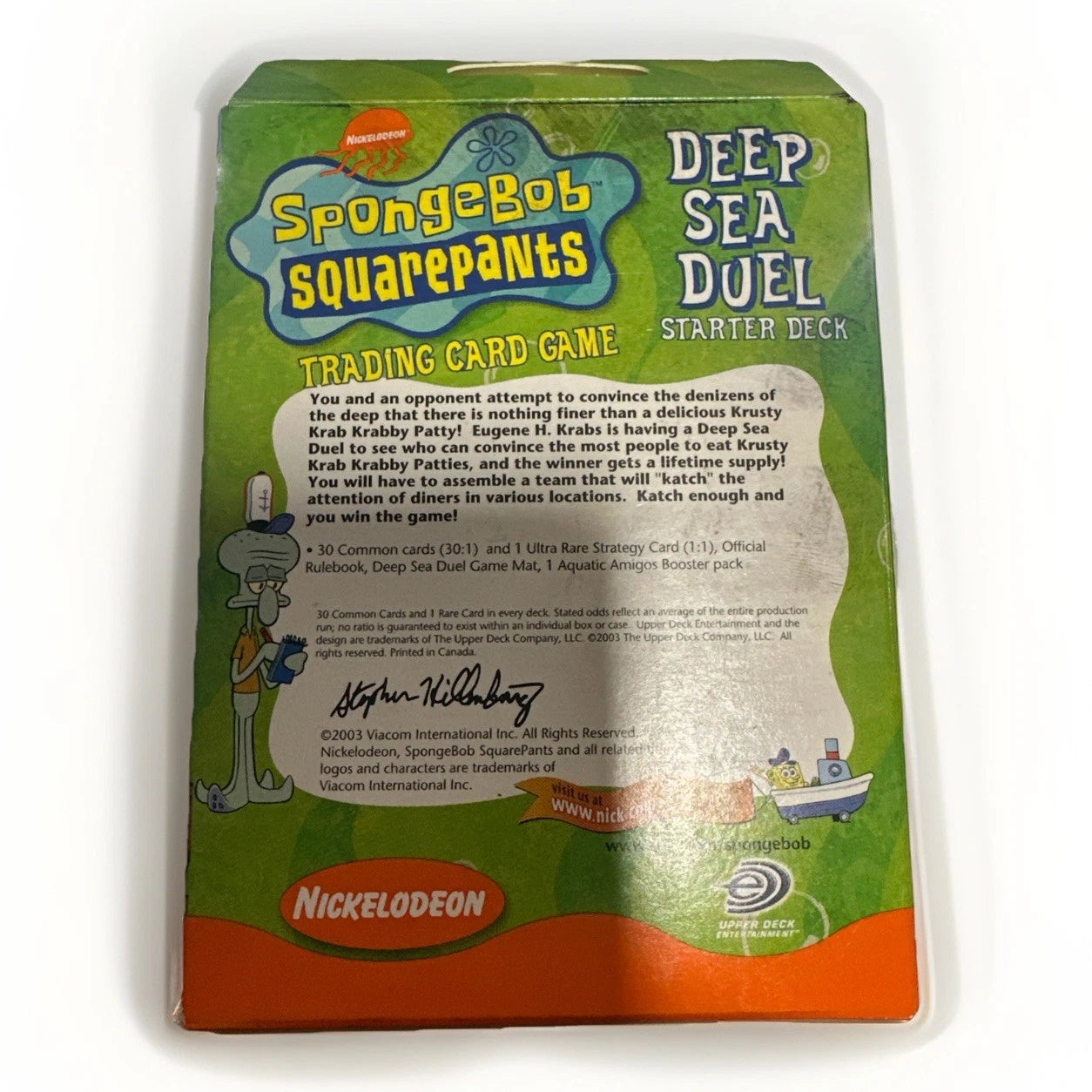 Upper Deck SpongeBob SquarePants Trading Card Game Deep Sea Duel Starter Deck 1…