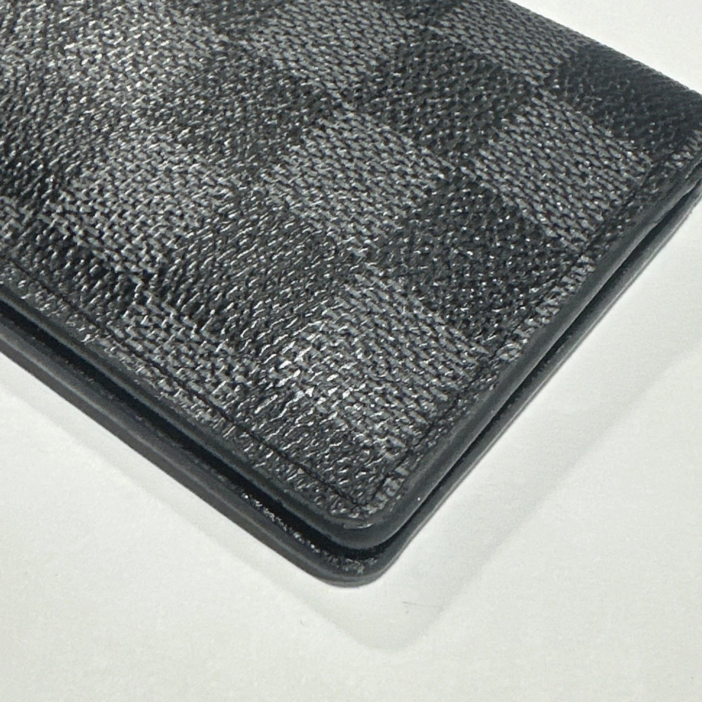 Auth LOUIS VUITTON Damier Graphite Pocket Organizer Card Case