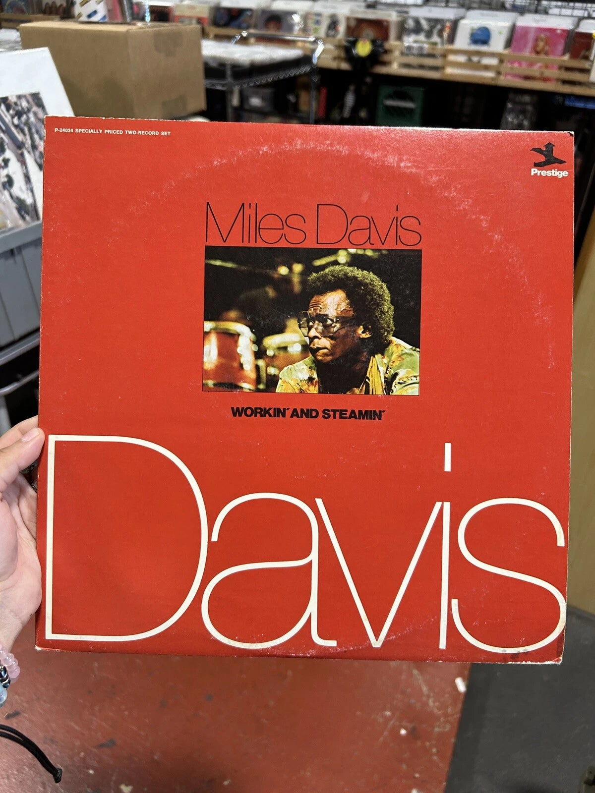 Miles Davis - Workin' And Steamin' 1974 Prestige P-24034 LP 2-Record Set - VG++