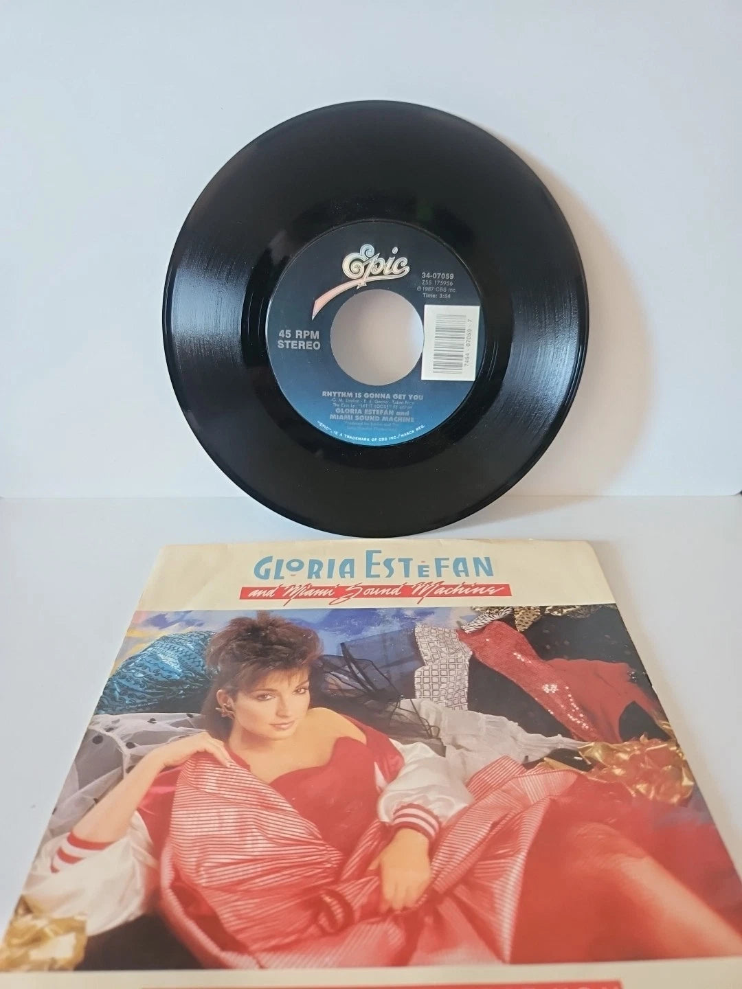 Gloria Estefan & Miami Sound Rhythm Is Gonna Get You/Give It Up 45 RPM 34-07059