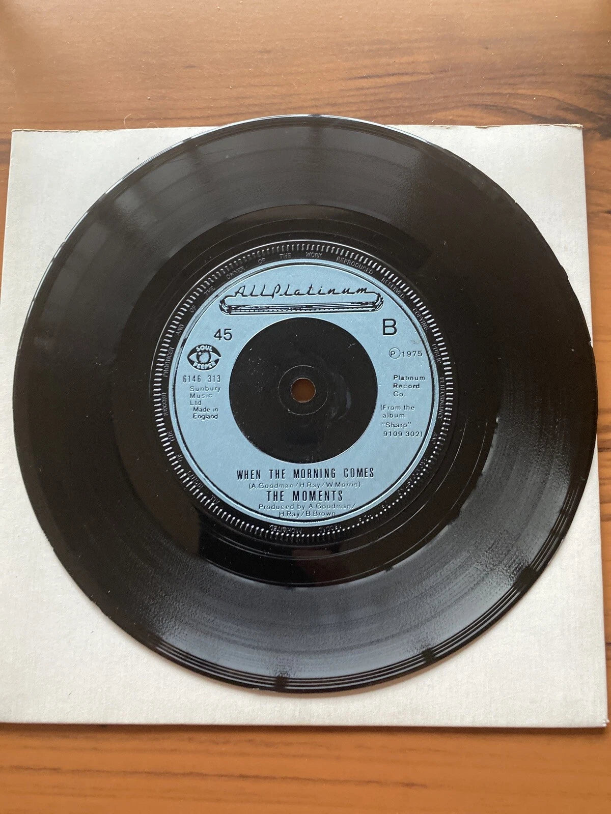 THE MOMENTS Nine Times-When Morning Comes All Platinum 6146313 Northern Soul UK