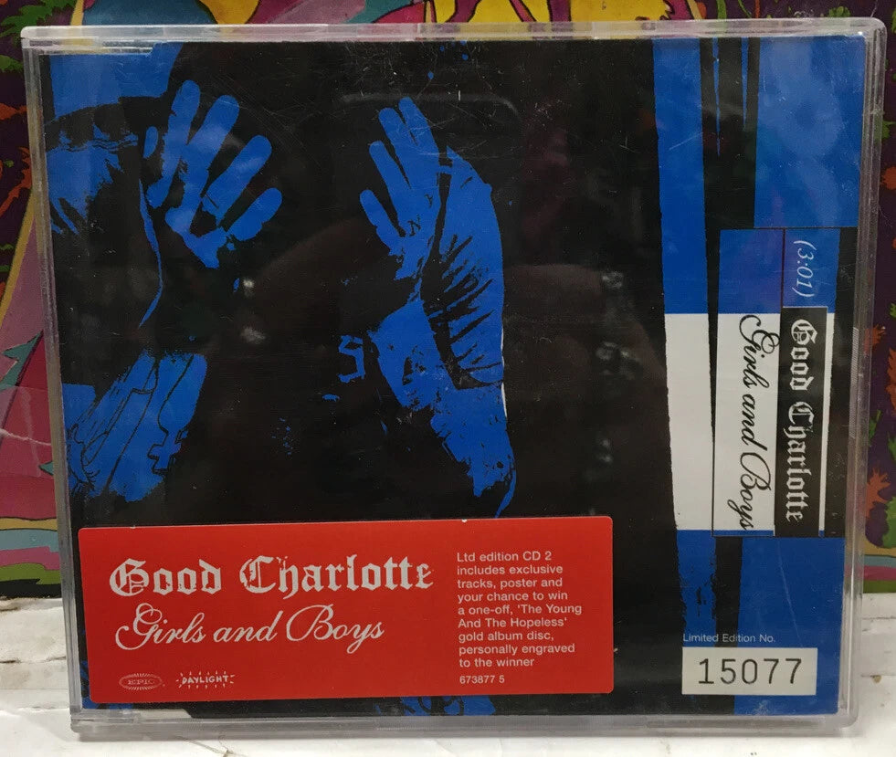 Good Charlotte Girls And Boys UK Import Limited Edition CD Single w/Poster