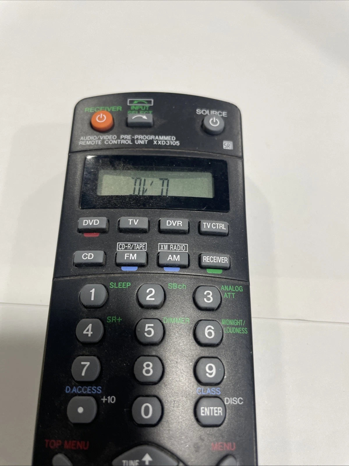Genuine Pioneer AXD7431 Remote Control for Audio Video Receiver RCV MAIN