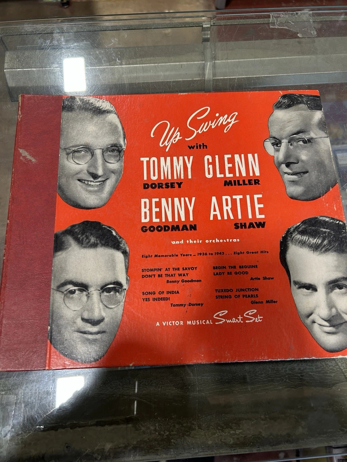 Vintage Up Swing 4x78 RPM RCA Victor Album Big Band Jazz Swing 1940s Shellac Set