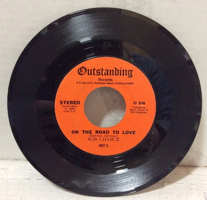 Bob Chance On The Road To Love/Concrete City 7” Record 0007