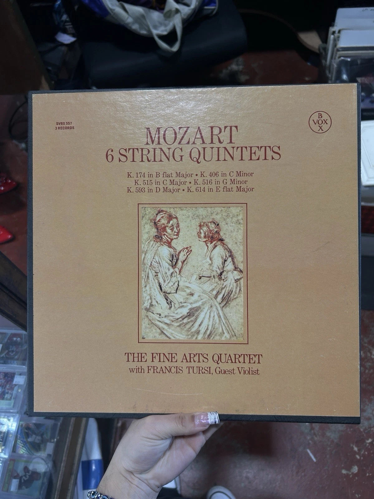 Mozart:The Fine Arts Quartet With Francis Tursi -6 String Quintets SVBX 557 nm