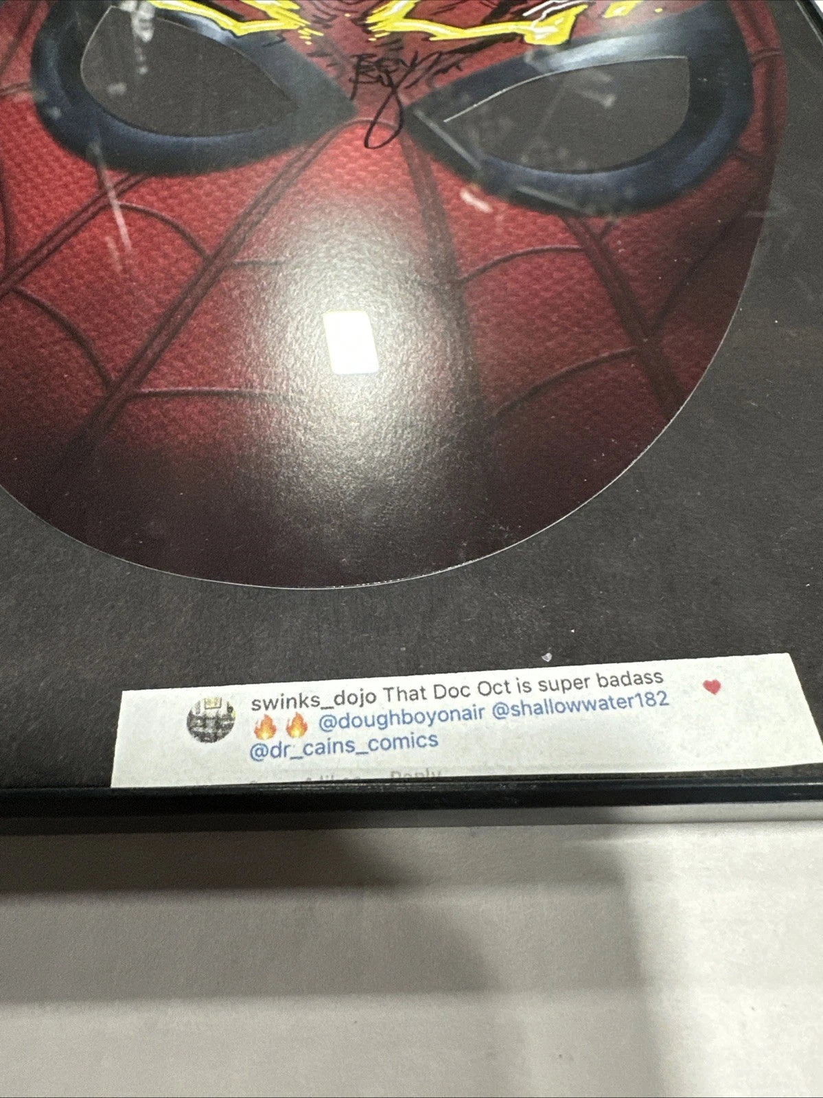 Ben Bishop Art 1/1 Signed Spider-Man Mask