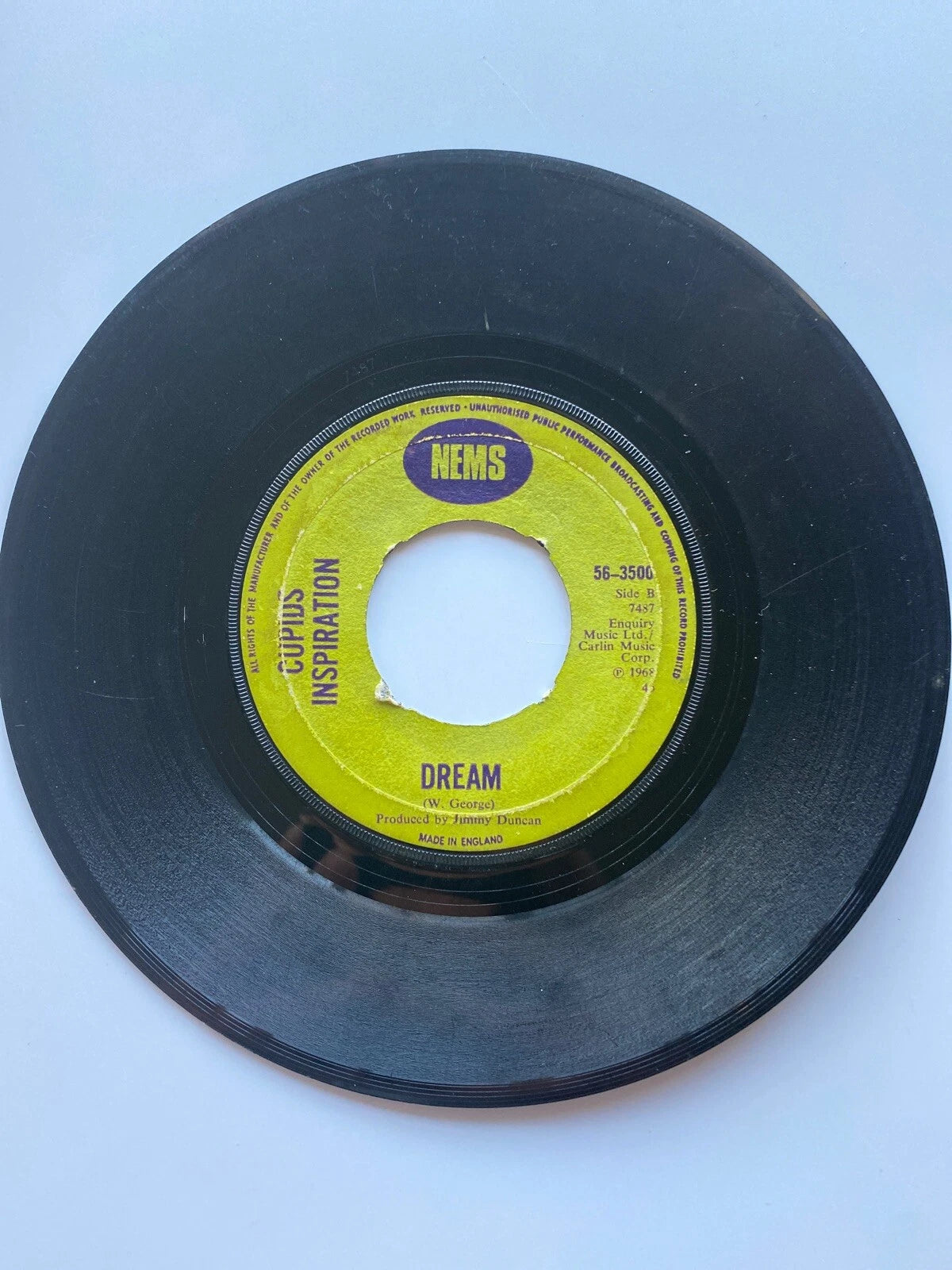 CUPIDS INSPIRATION - Yesterday has gone / Dream - 7" single UK