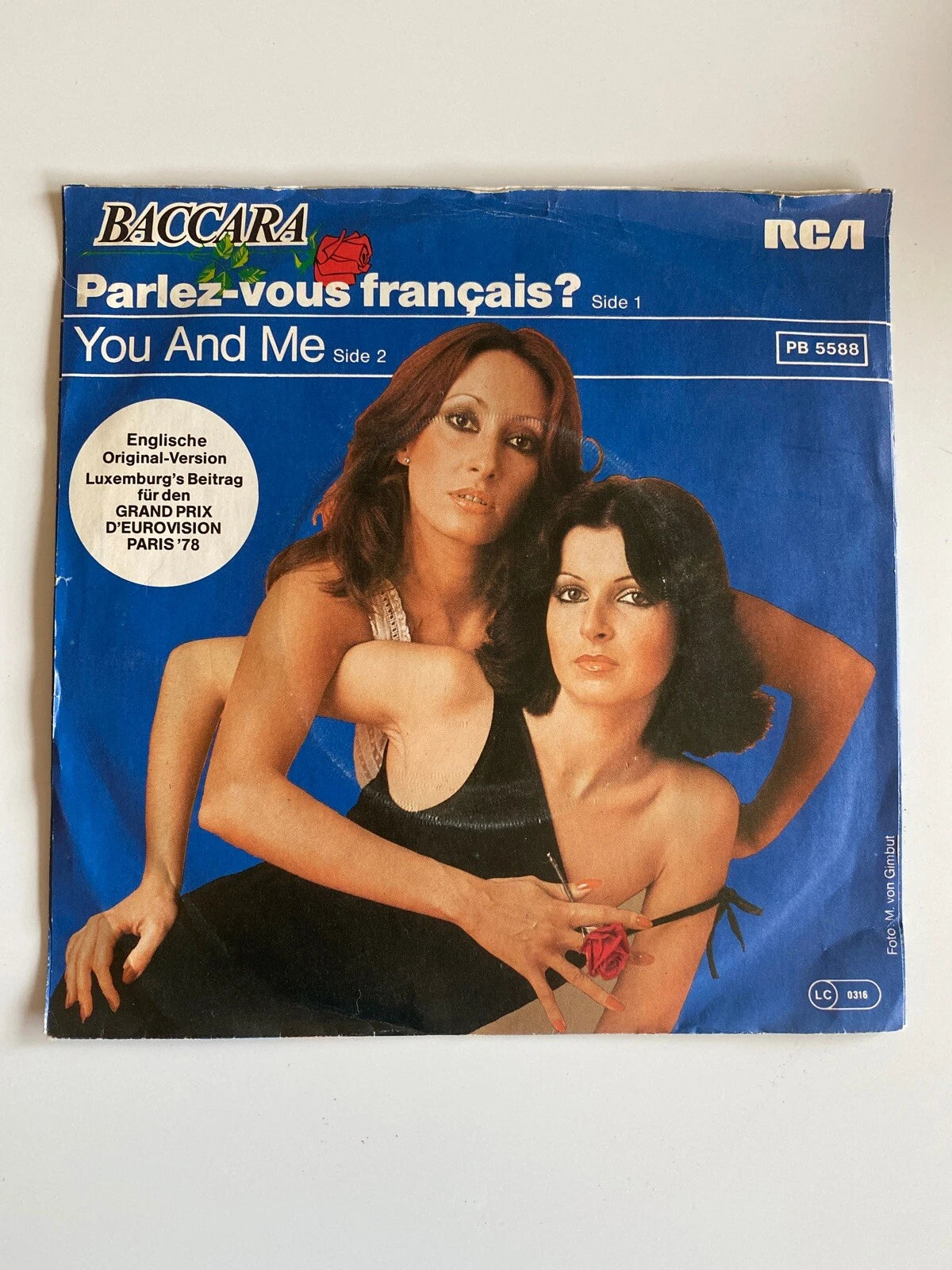 BACCARA-PARLEZ-VOUS FRANCAIS?/YOU AND ME 7" UK PROMO RARE 45rpm '78-EUROVISION