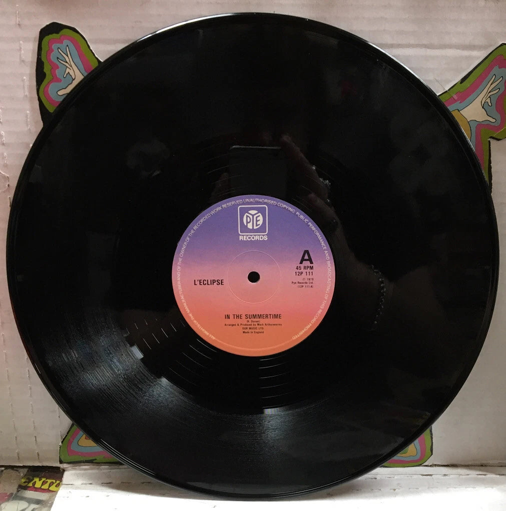 L’eclipse In The Summertime UK 12” Record Single 12P111
