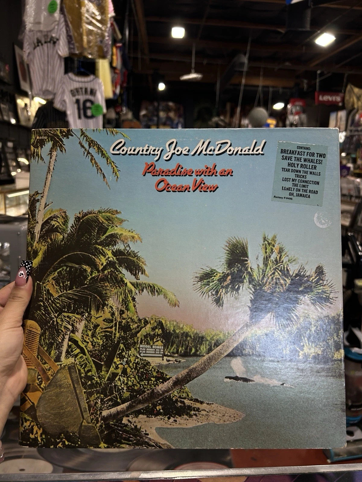 COUNTRY JOE MCDONALD Paradise With An Ocean View - F-9495 Vinyl Record LP Hype