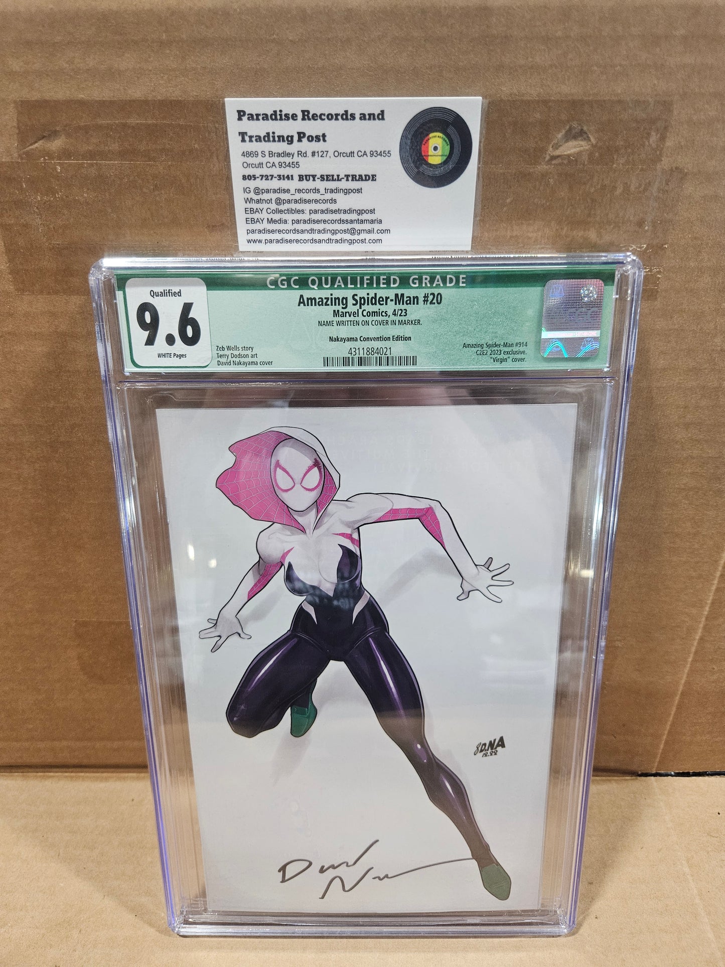 CGC 9.6 Amazing Spiderman #20 Variant Edition