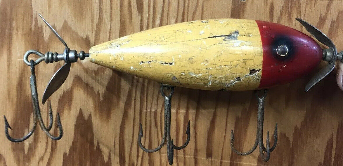 South Bend Midget Surf Oreno old wood fishing lure glass eyes –  ParadiseTradingPost