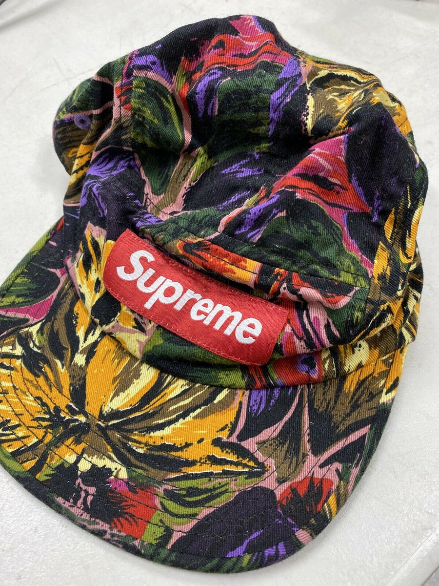 supreme Painted Floral Camp Cap 17AW-