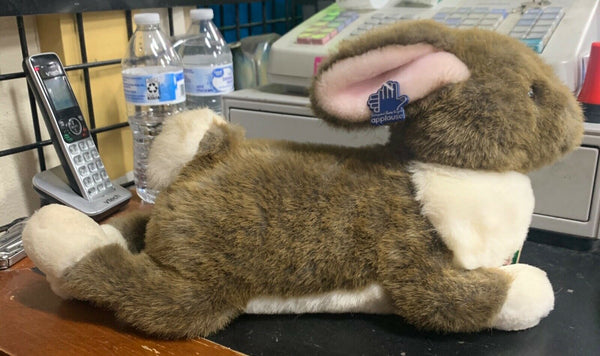 Vintage 1985 Applause Brown Bunny Rabbit Plush Realistic Wallace Woodland Easter
