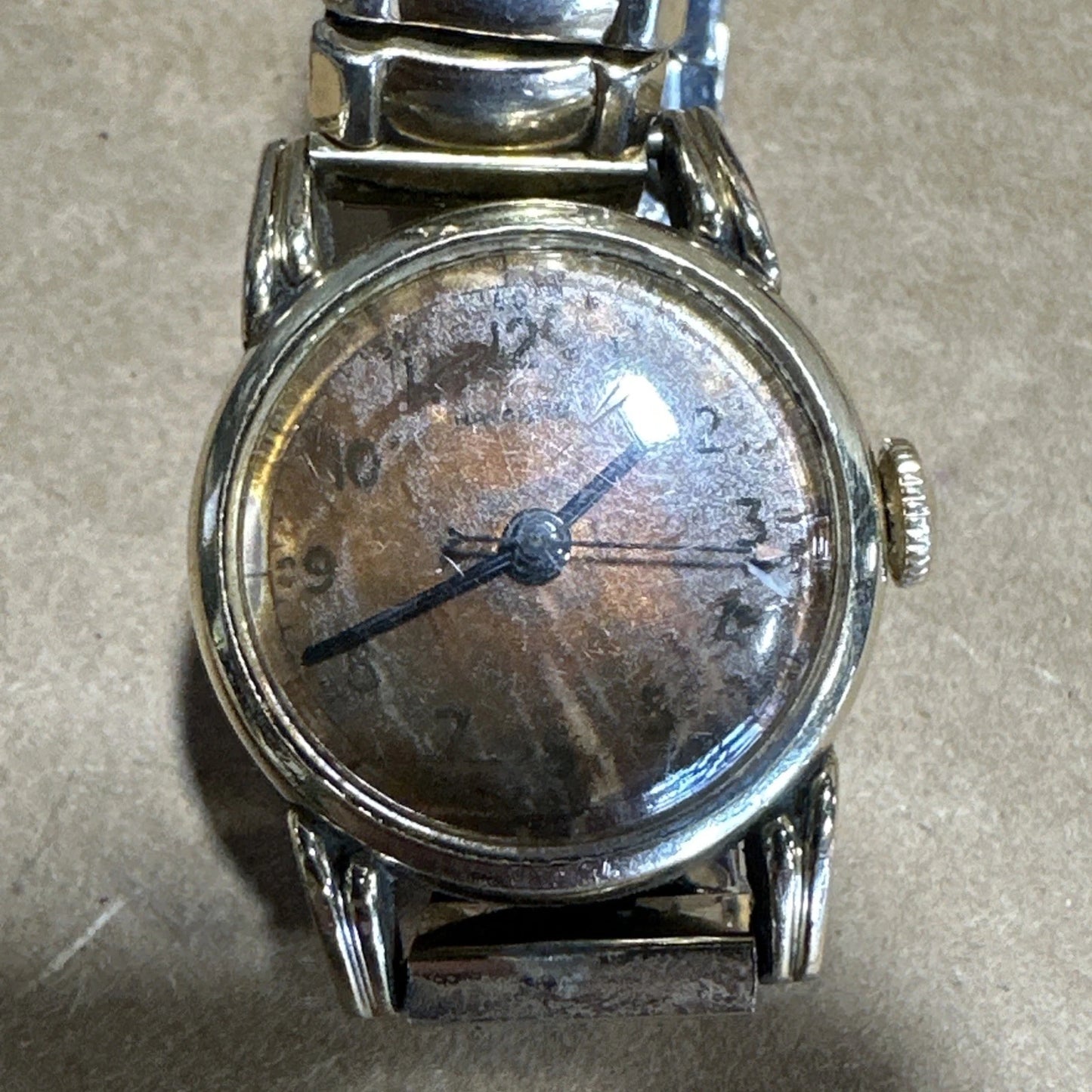 VINTAGE Hamilton CLD 10K Gold Filled Winding Watch 1950s Not Working