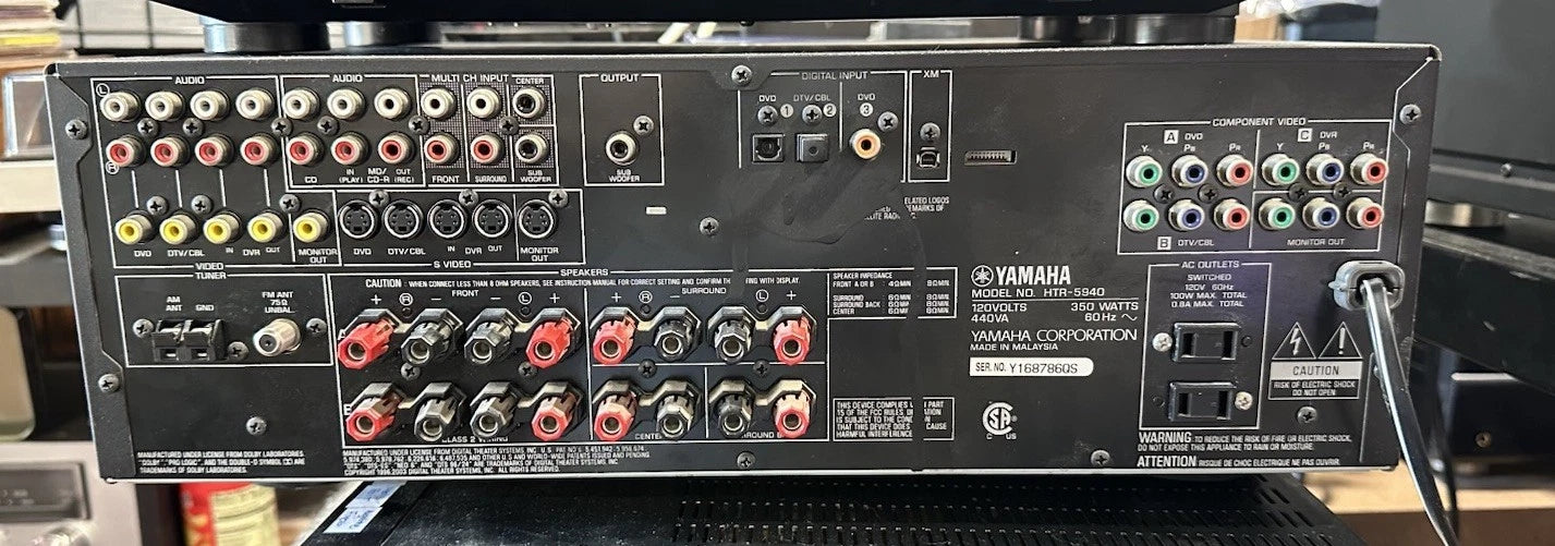 Yamaha Receiver HTR-5940 Natural Sound AV Home Theater Surround