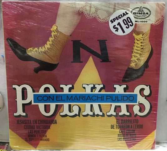 Con El Mariachi Pulido Polkas Sealed Record DML-1000