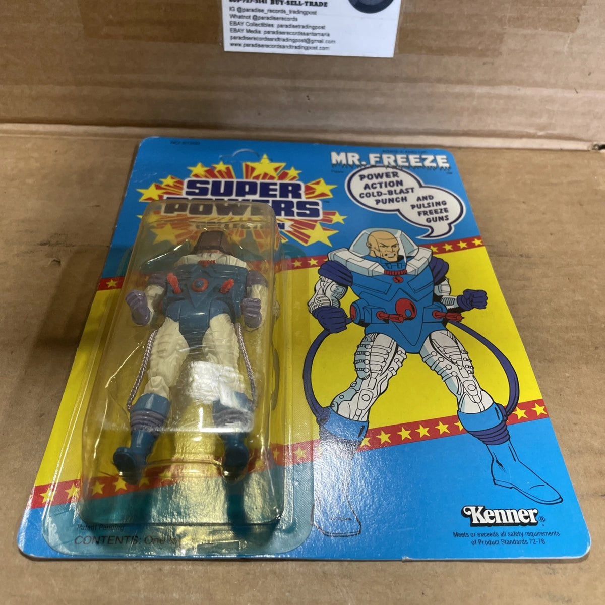 DC Super Powers Collection Mr. Freeze Action Figure 1985 Kenner 67200 Unpunched
