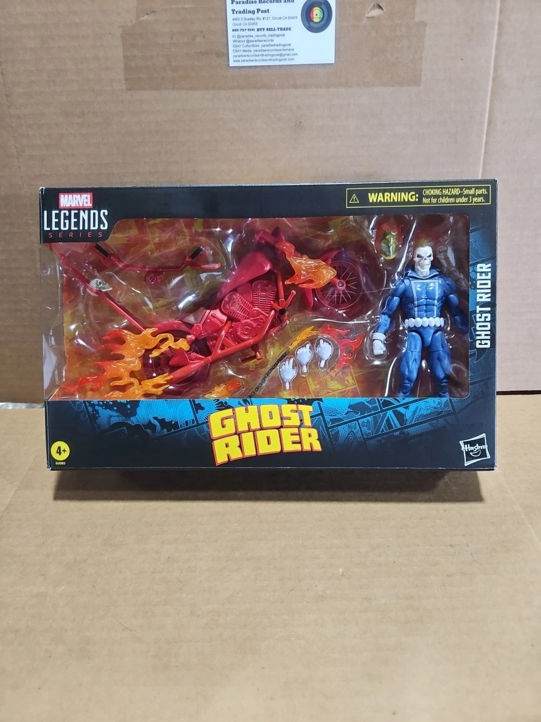 Ghost Rider Marvel Legends Series Johnny Blaze Action Figure W Motorcycle Sealed