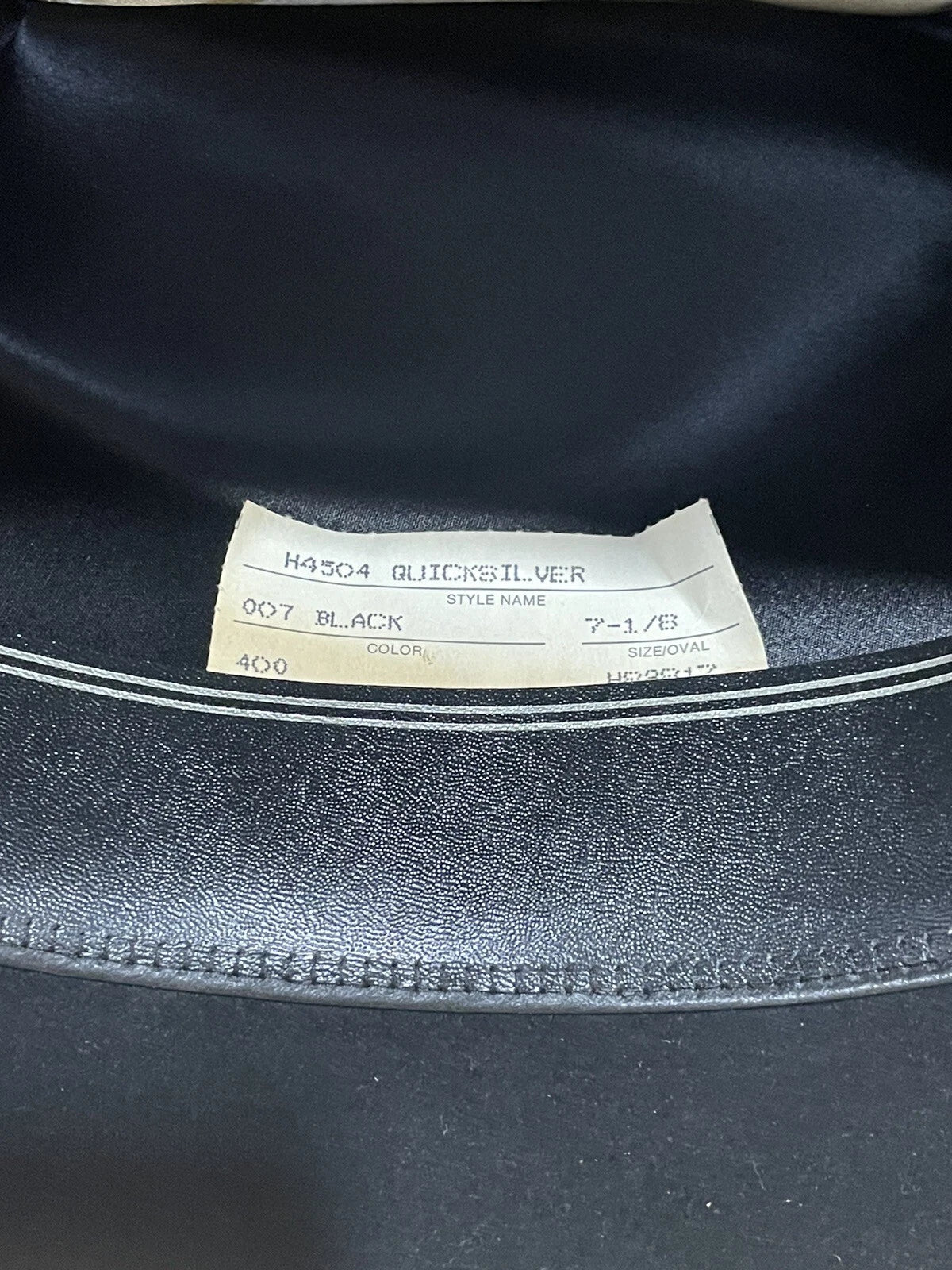 RESISTOL Quicksilver Hat 7 1/8 Black