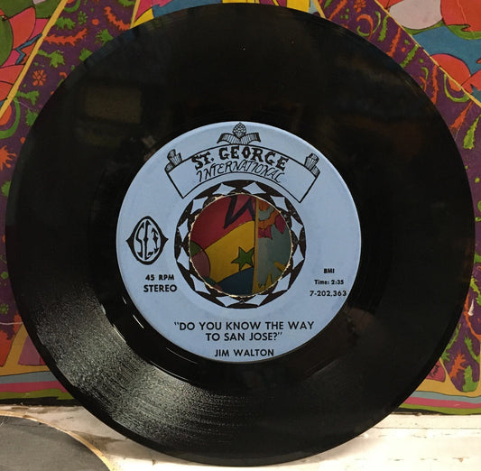 Jim Walton "Do You Know The Way To San Jose?” 7' Single 7-202,363