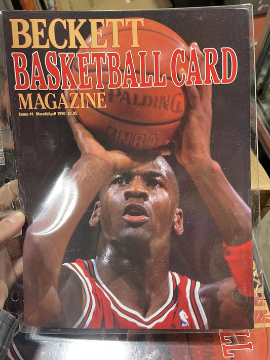MICHAEL JORDAN 1ST ISSUE BECKETT BASKETBALL CARD MAGAZINE 1990