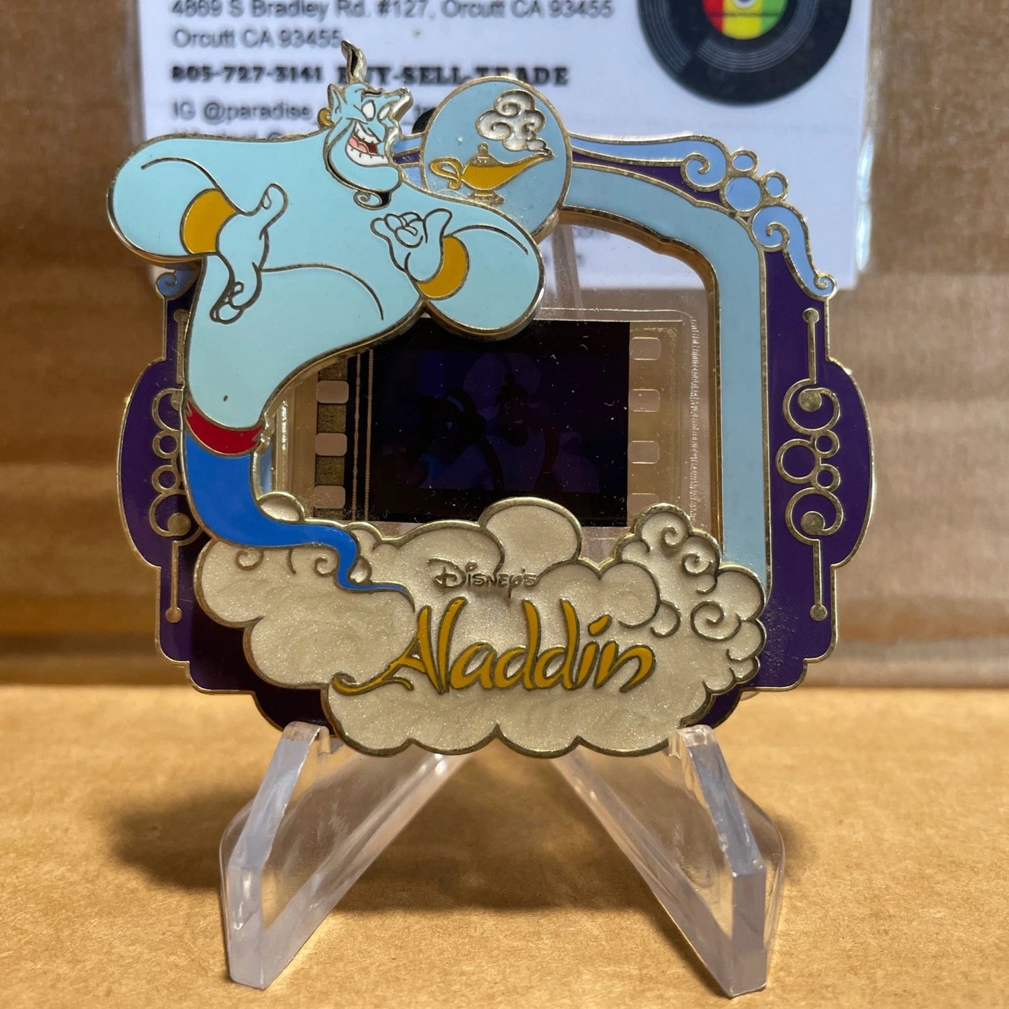 Disney Pin Genie Piece of Disney Movie Film Strip Jasmine/Aladdin LE 2000 PODM