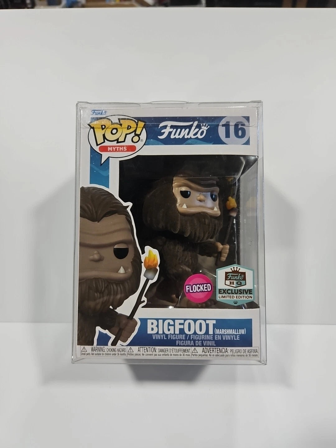 Funko Pop! Bigfoot (Marshmallow) #28 #16 Funko HQ Exclusive - LE Blacklight