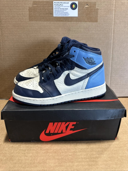 Jordan 1 Retro High OG Obsidian, UNC 2019 Size 5