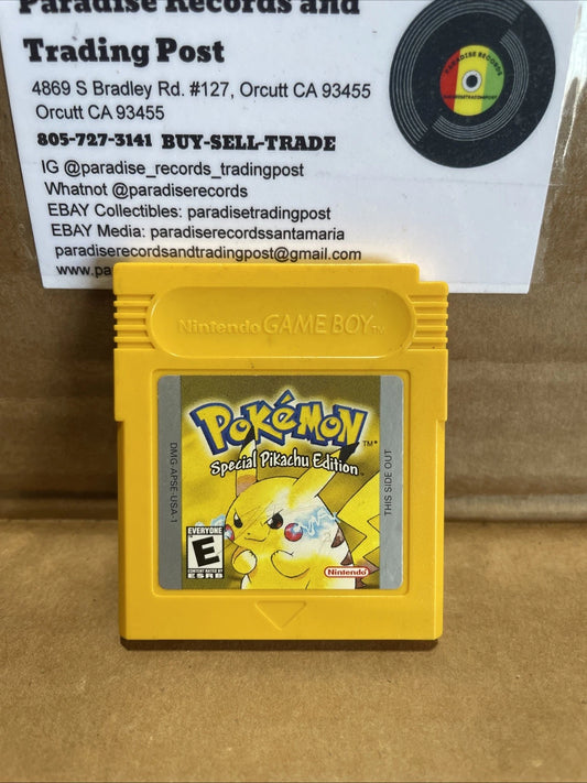 Pokemon: Yellow Version Nintendo Game Boy Color, 1999, Special Pikachu Edition
