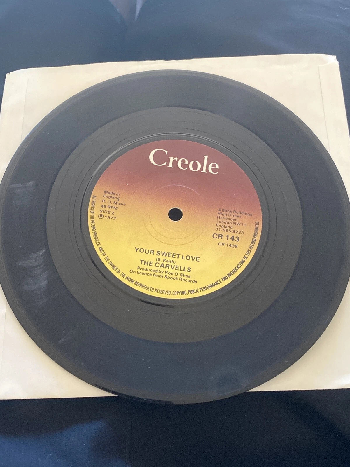 THE CARVELLS - THE L.A. RUN 7" 77 UK PRESS