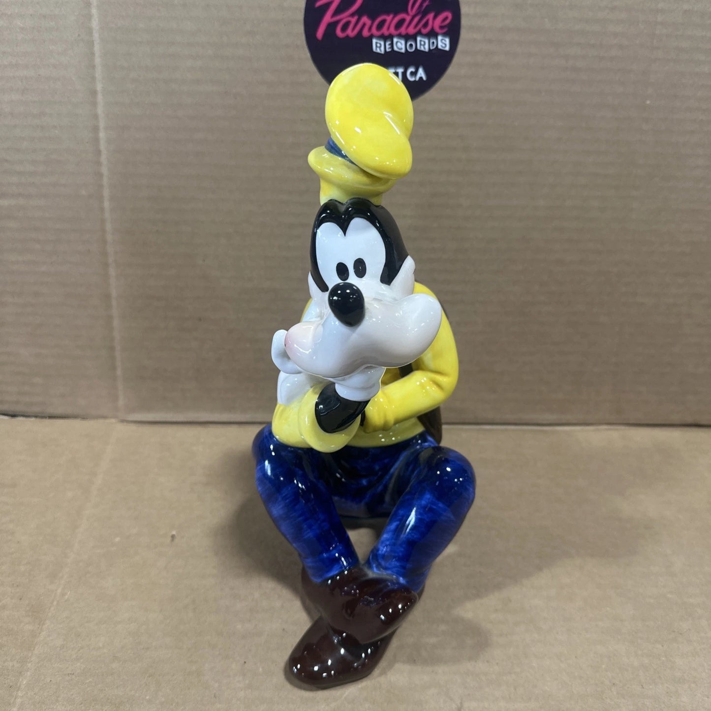 Vintage Schmid Disney Goofy Music Box “Jolly Good Fellow” Hand Painted