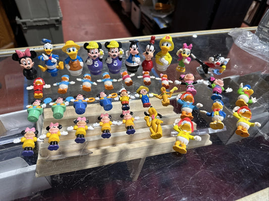 Vintage Lot Of 37 Disney Mickey Mouse Figures Cake toppers kids toys