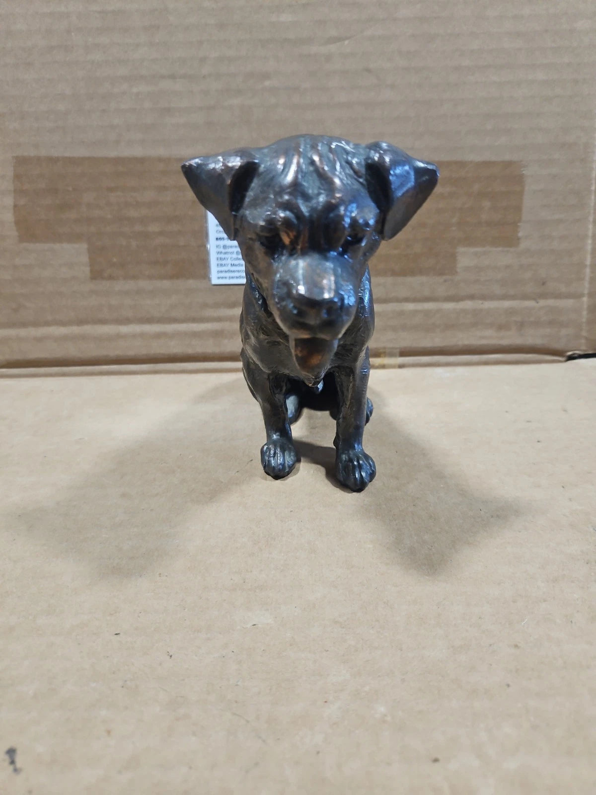 Metal Rottweiler Dog Figurine Statue Sculpture Heavy Bronze?