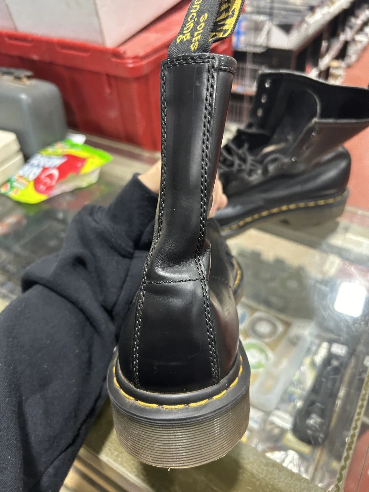 Dr. Martens AirWair Boots with Bouncing Soles-Black Size 11