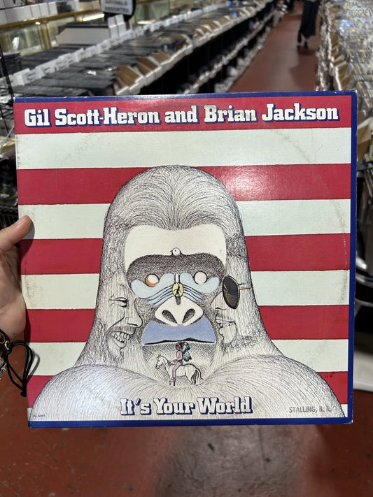 GIL SCOTT HERON "It's Your World" (Arista} UK 1976/RARE DOUBLE ORIGINAL! vg++