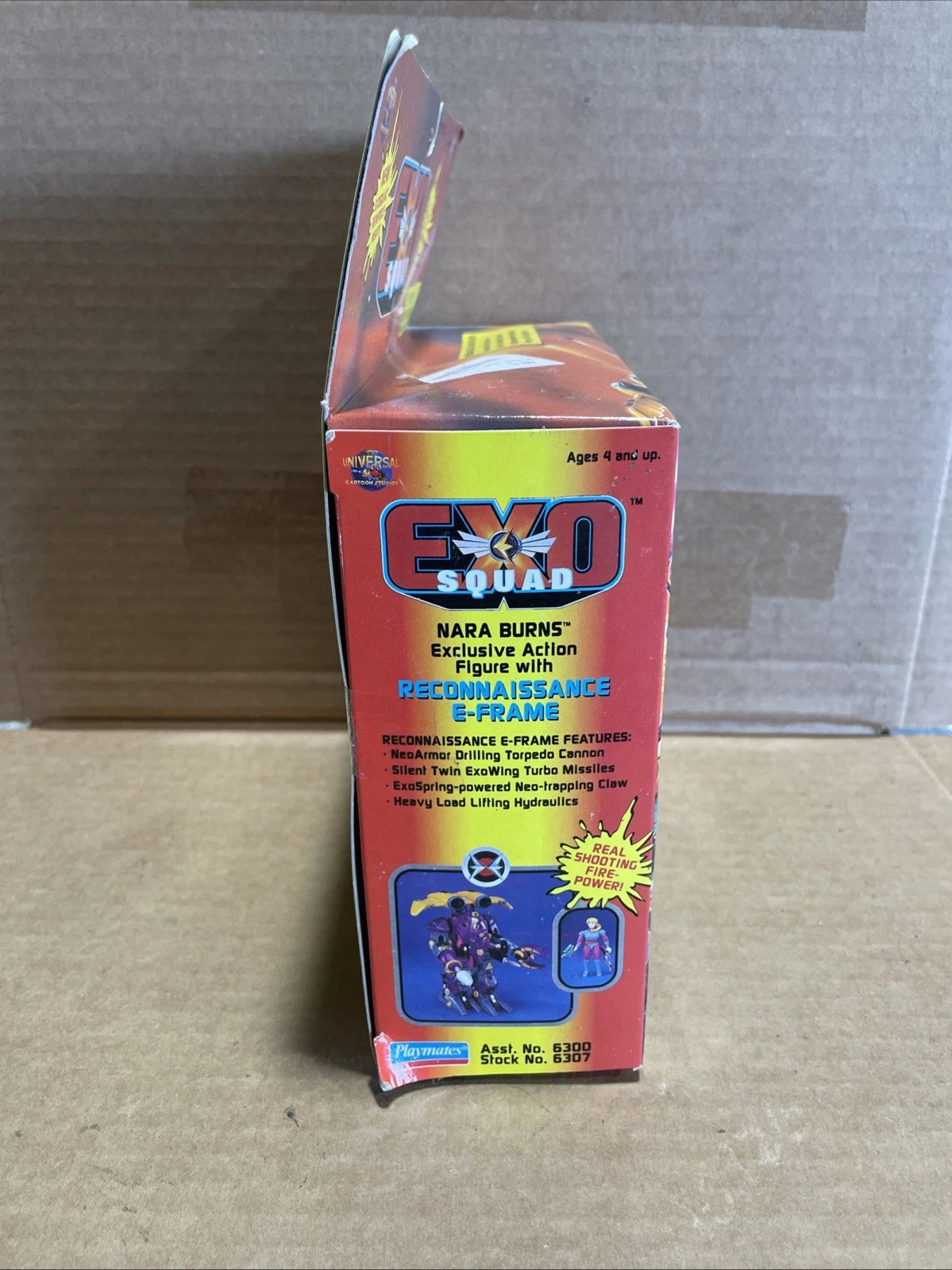 1995 Playmates Exo Squad Nara Burns Reconnaissance E-Frame In Box Sealed