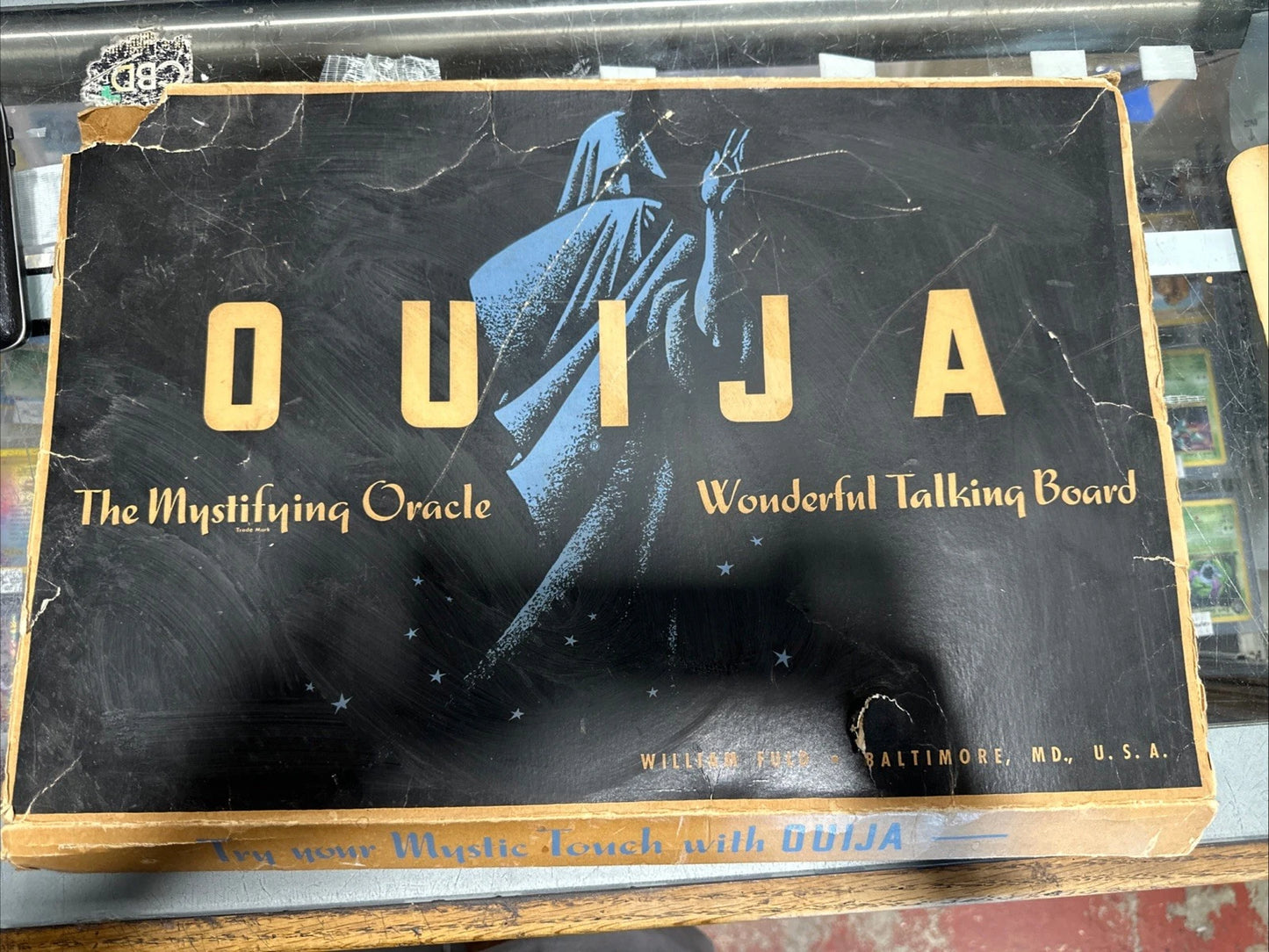 Vintage Ouija Board Mystifying Oracle Talking Board Set Parker Brothers 1950s