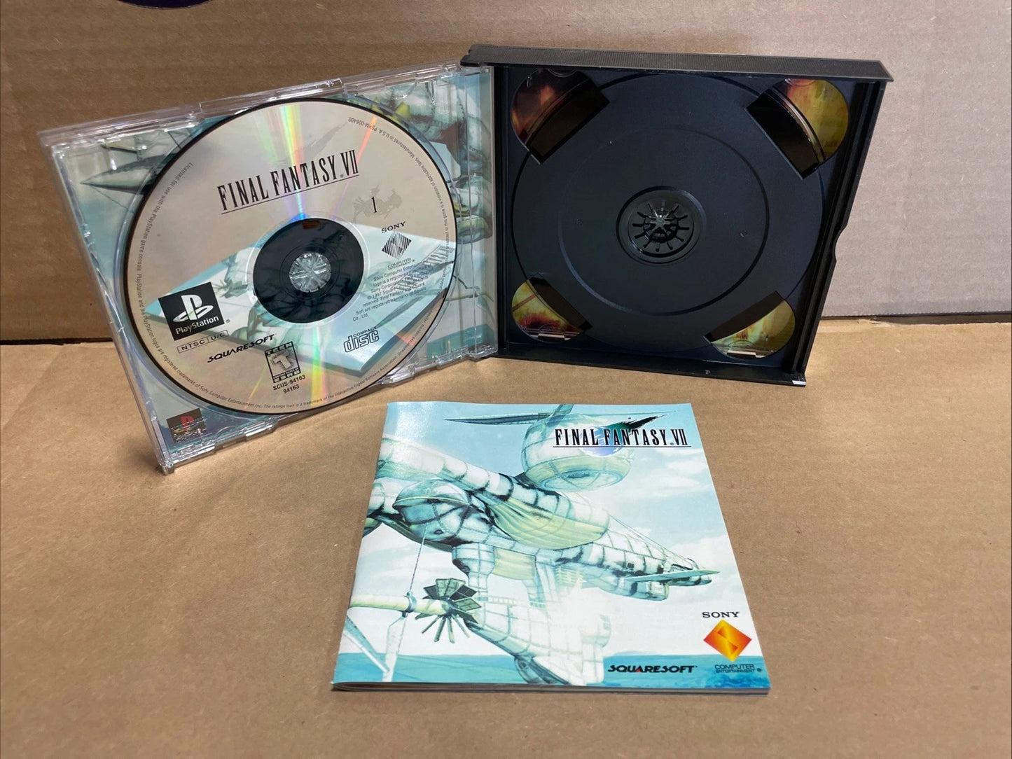 Final Fantasy 7 VII - Sony PlayStation 1 Ps1 Greatest Hits CIB W/ Discs & Manual