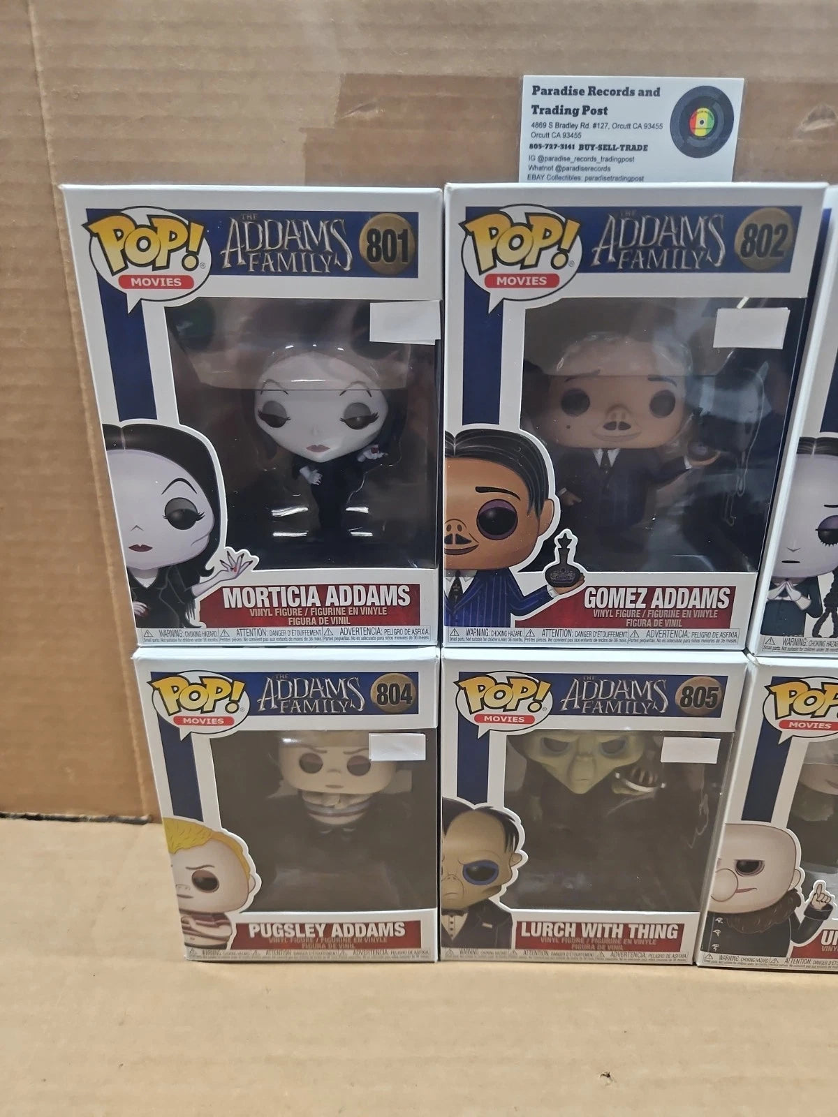 Funko Pop Movies! Addams Family #801-#806 Funko Pops Lot Of 6